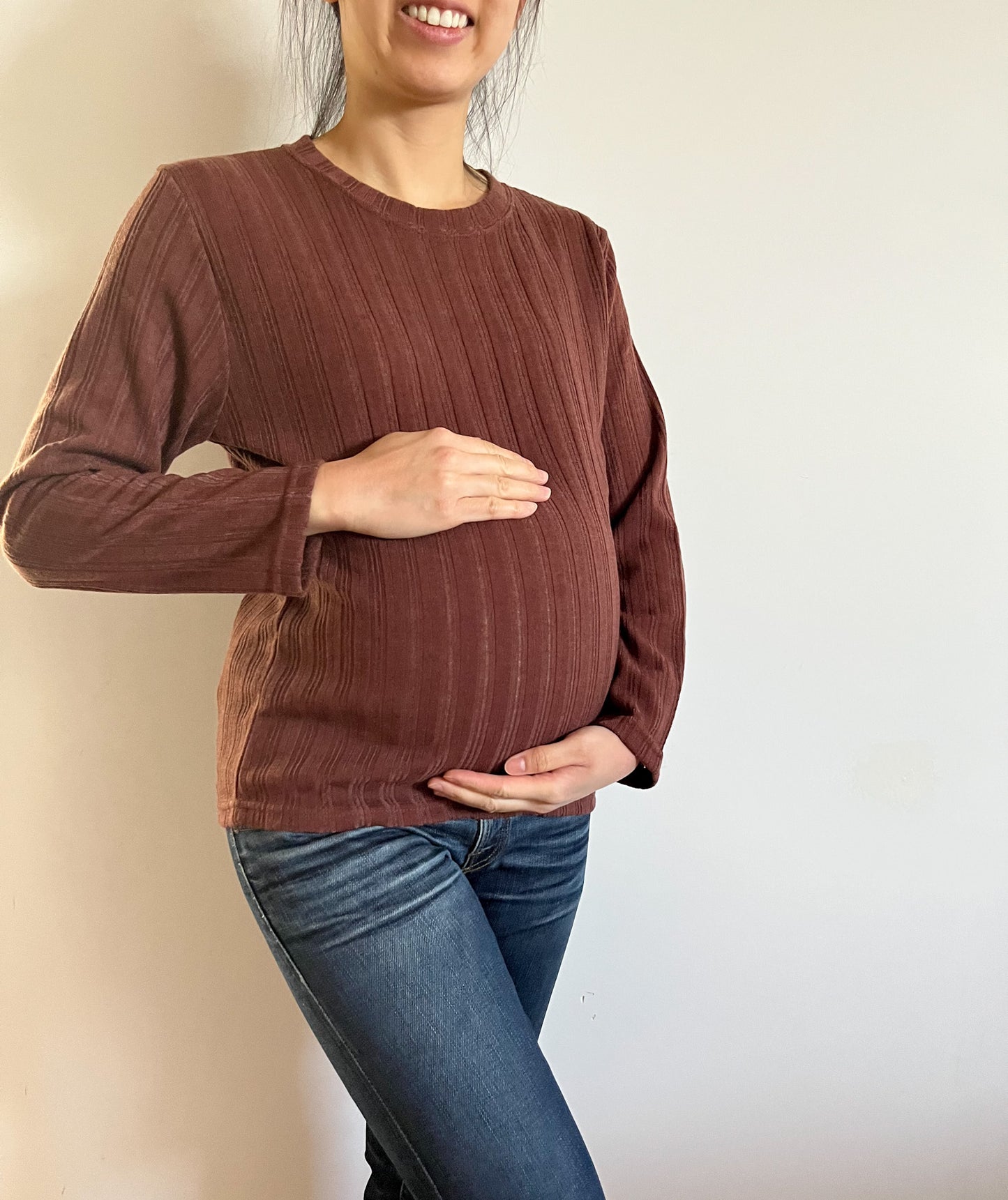 Sydney Ribbed Top in Wine
