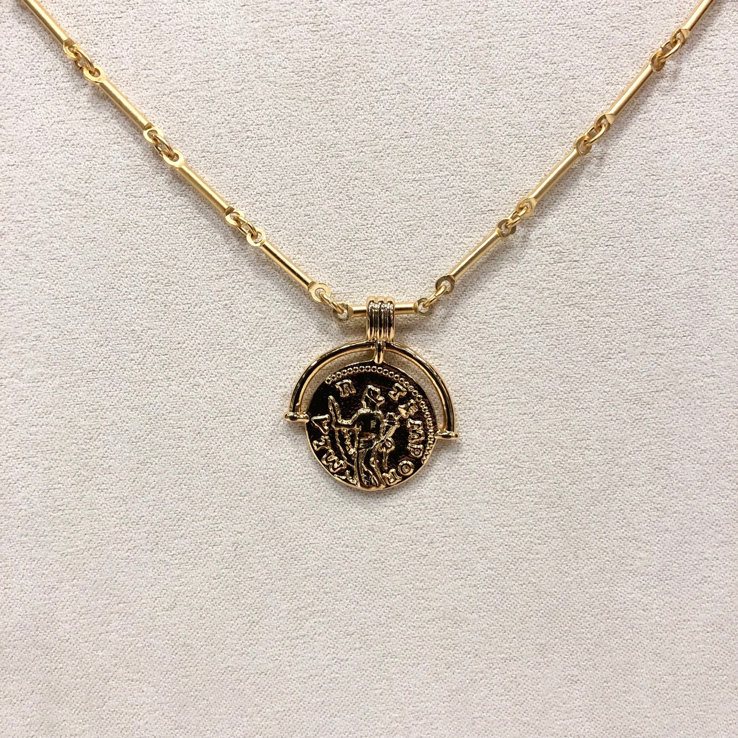 Gold Coin Pendant Necklace
