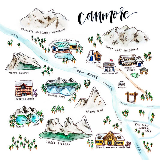 Canmore Map Print