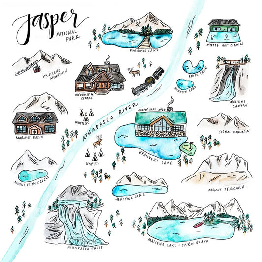 Jasper Map Print
