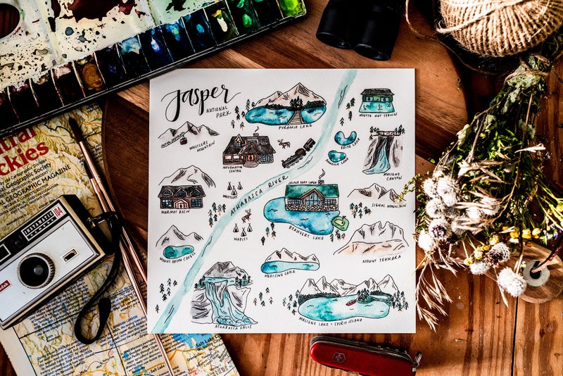 Jasper Map Print