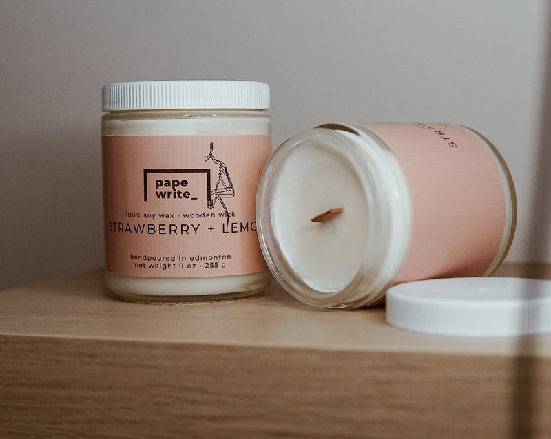 Tinadhana Strawberry + Lemon Candle