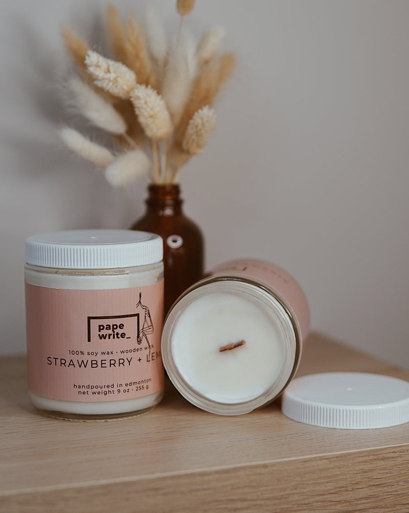 Tinadhana Strawberry + Lemon Candle