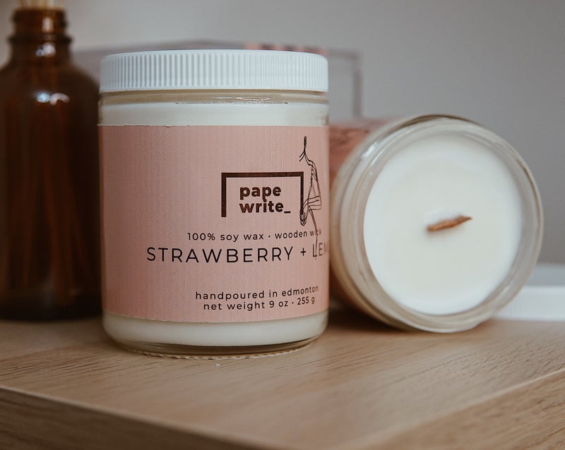 Tinadhana Strawberry + Lemon Candle