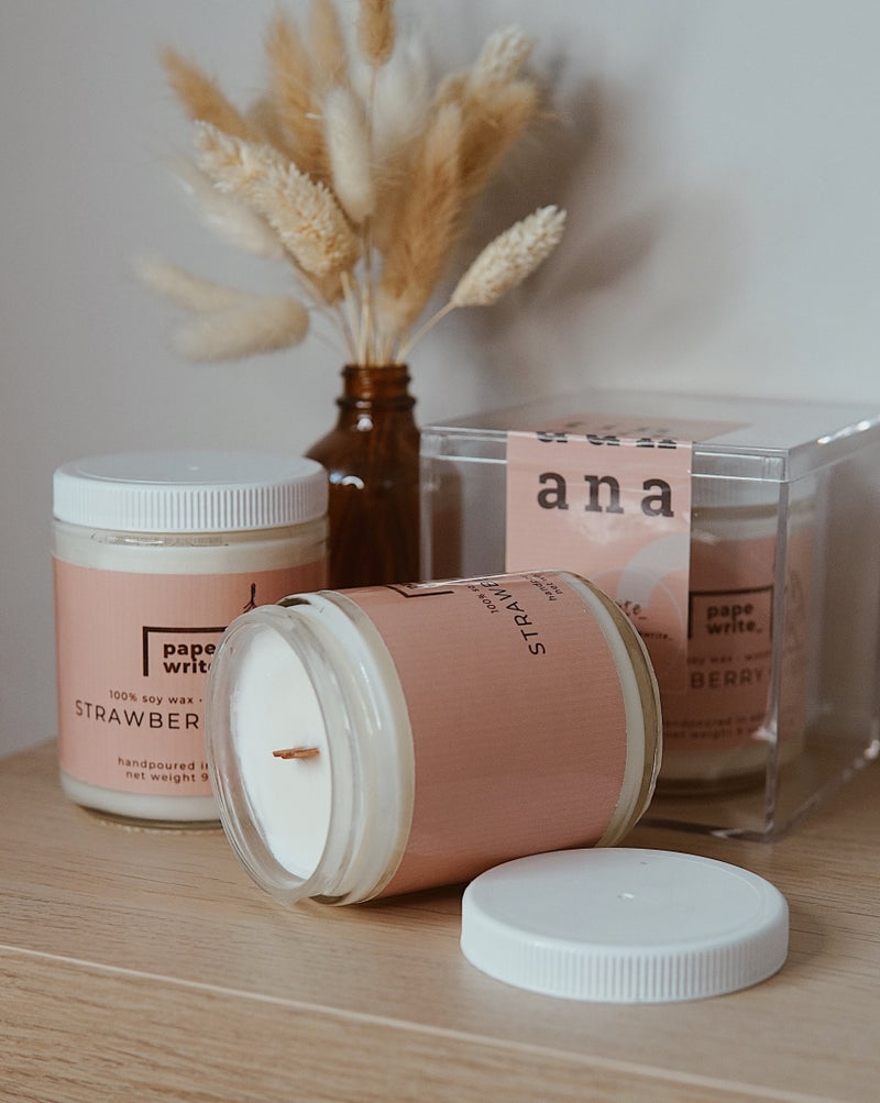 Tinadhana Strawberry + Lemon Candle