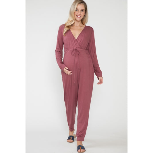 Ashley Tie Up Jumpsuit in Ginger