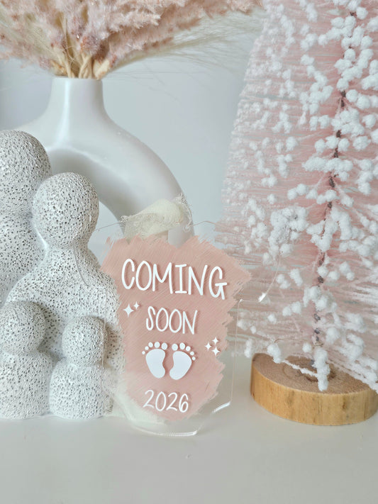 Coming Soon 2026 Onesie Ornament