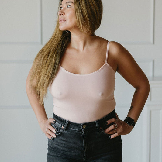 Seamless Bamboo Cami in Dusty Rose