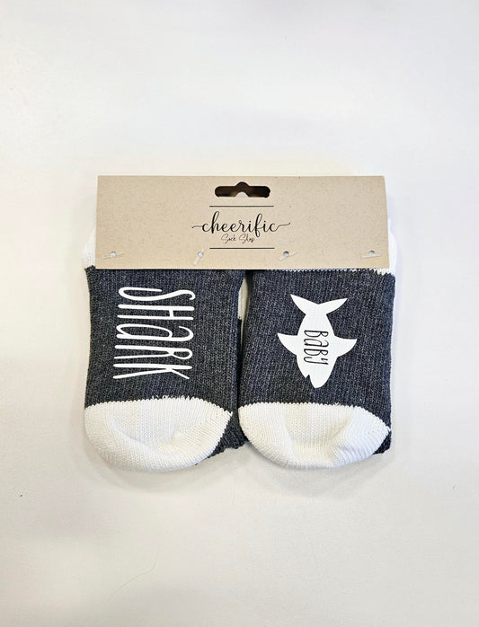 Baby Shark Socks in Dark Grey