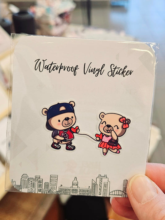 Bear Couple Sticker (1 Piece)
