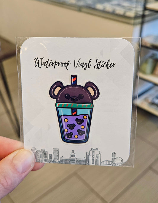 Bear Bubble Tea Sticker