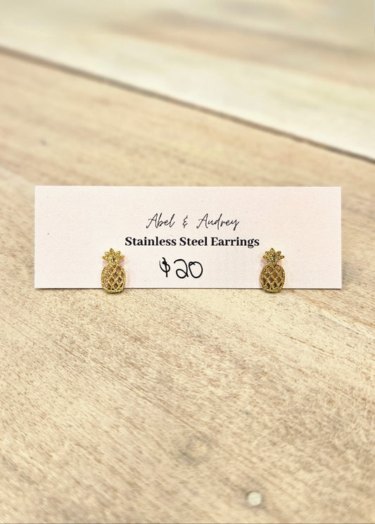 Pineapple Stud Earrings