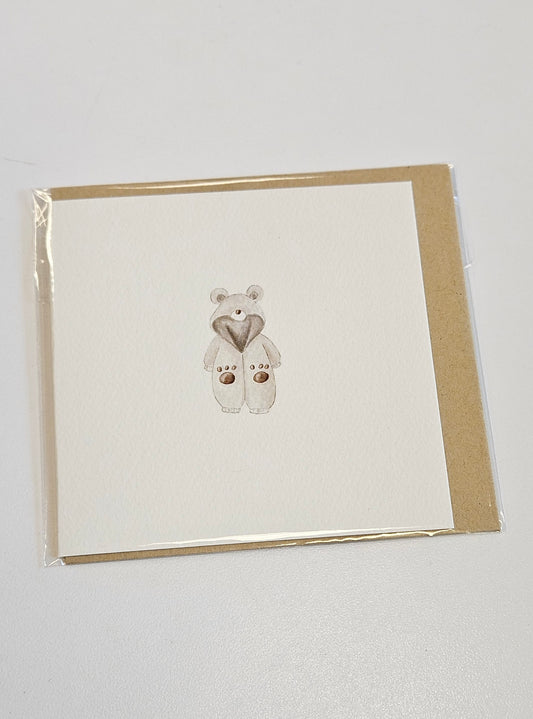 Bear Onesie Mini Card