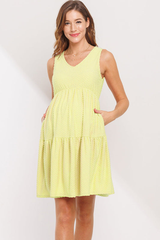 Polka Dot Dress in Lime - Final Sale