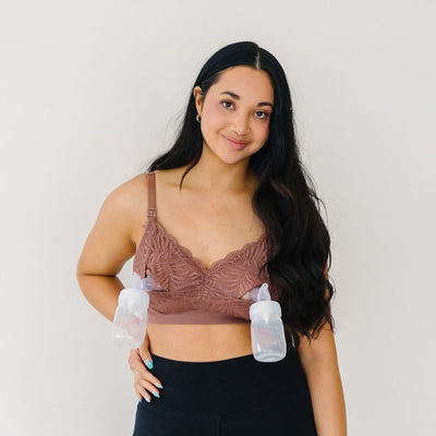 Sydney 2.0 Nursing and Pumping Bra in Nutmeg