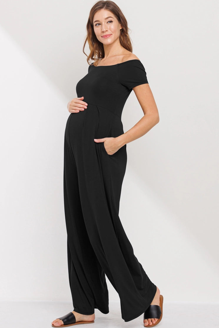 Holland Wide Leg Jumpsuit in Black