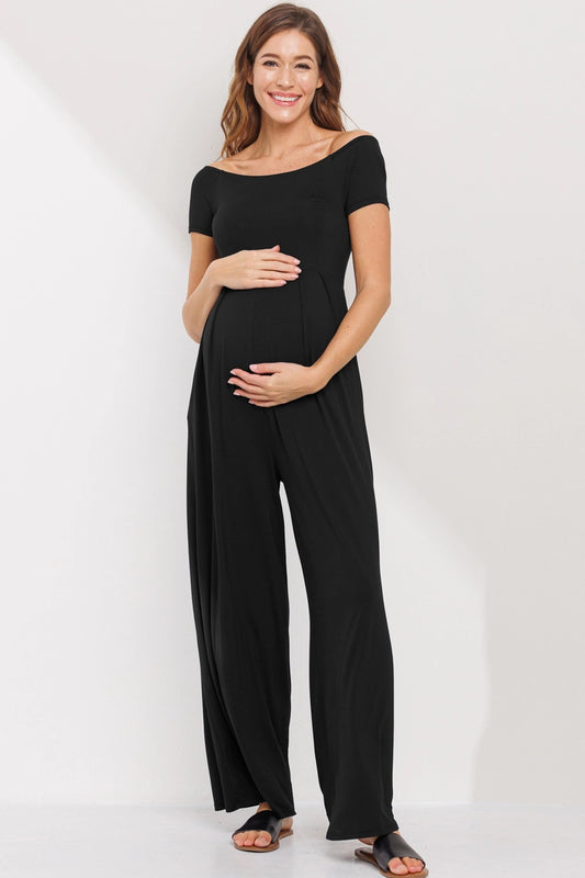 Holland Wide Leg Jumpsuit in Black