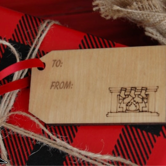 Fireplace Gift Tag