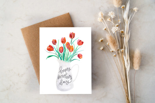 Tulip Bouquet Mother's Day Card