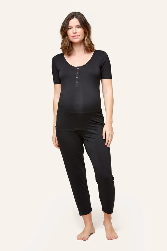 Rhys PJ Tee in Black