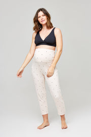 Max Tapered Dotted Lounge Pants in Blush Pink - Final Sale