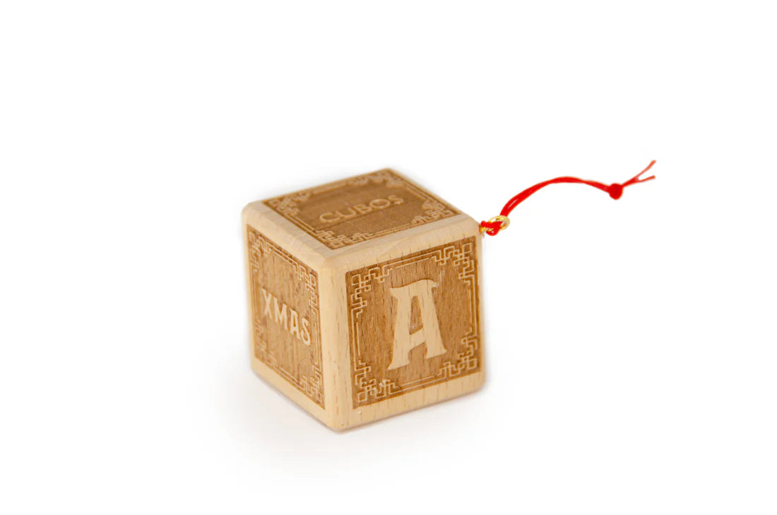Christmas Alphabet Block Ornament