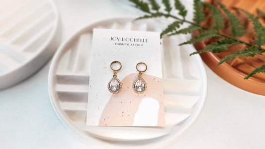 Crystal Tear Drop Dangle