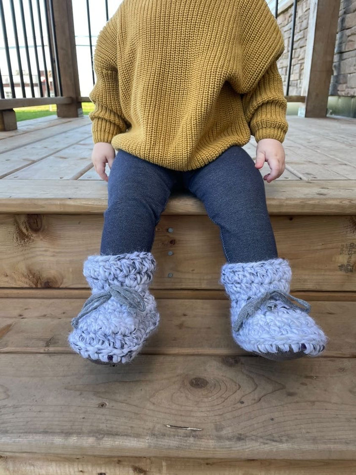 Marble Wool Blend Slippers