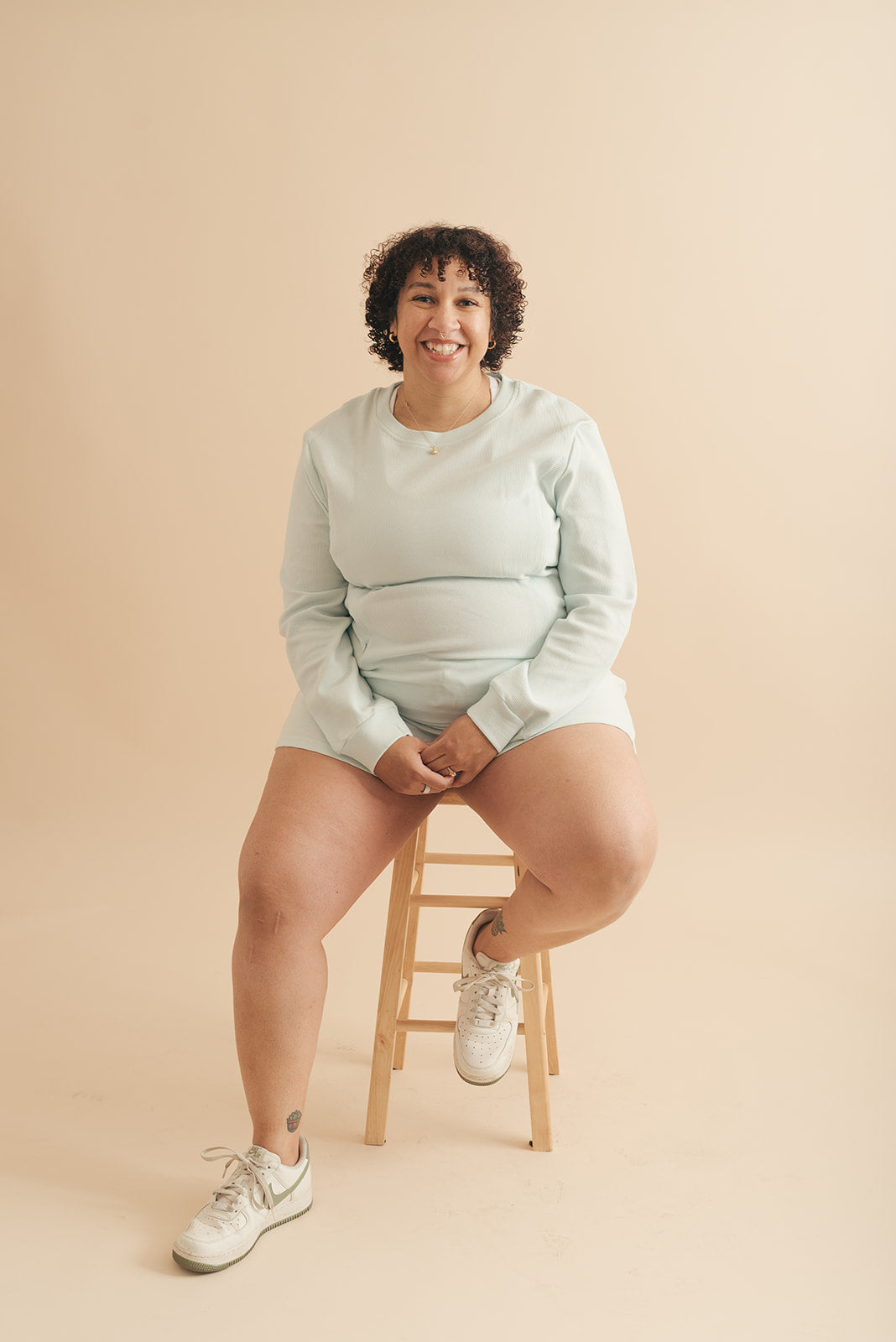 Claudia Maternity Nursing Pajama Set in Mint