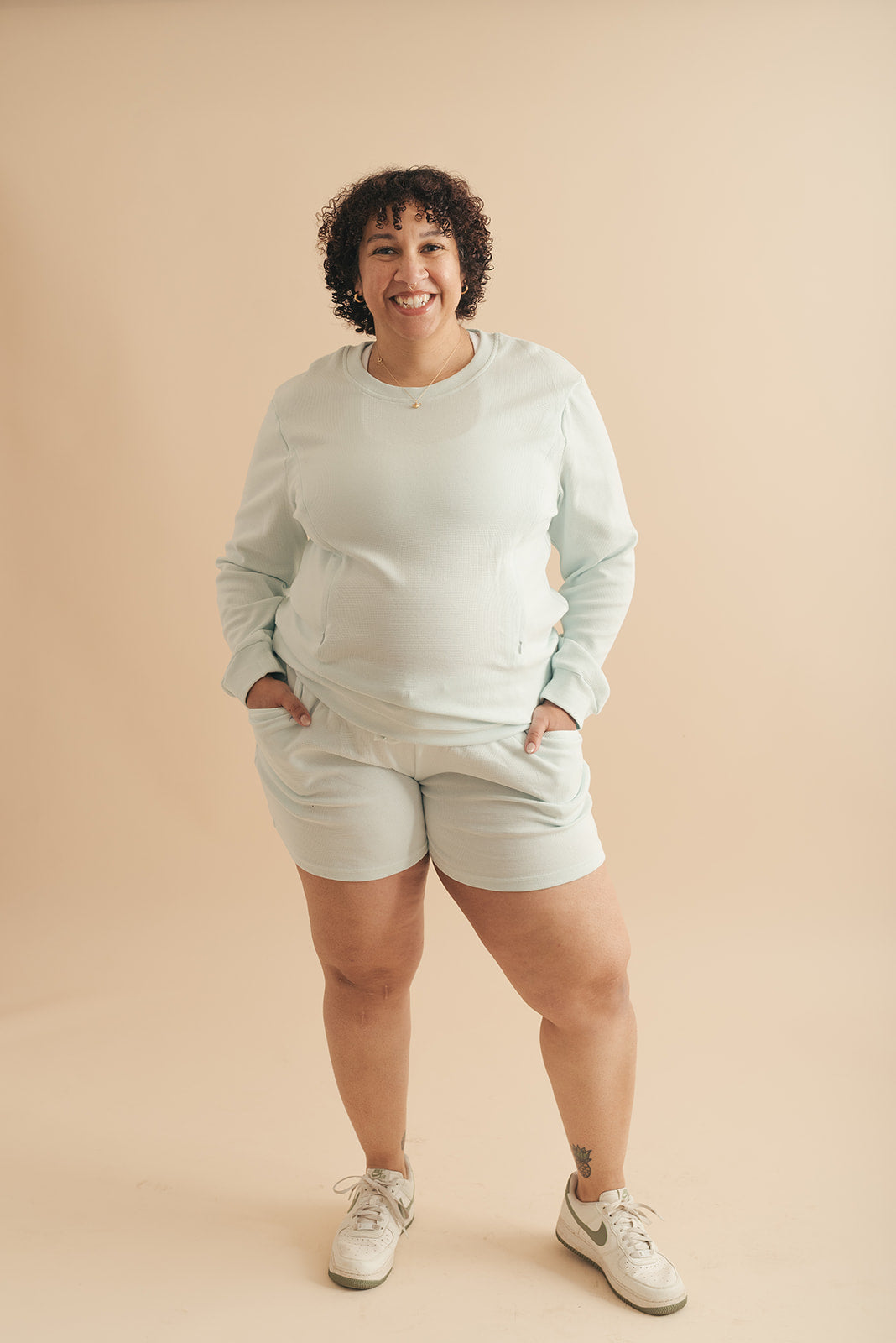 Claudia Maternity Nursing Pajama Set in Mint