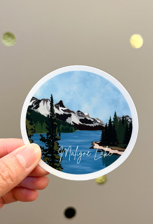 Maligne Lake Sticker