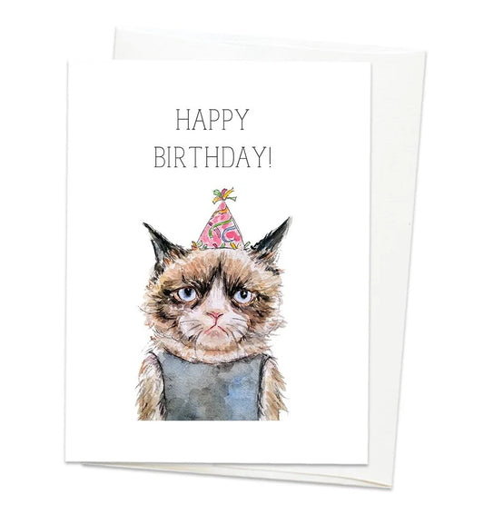 Grumpy Cat Birthday Card