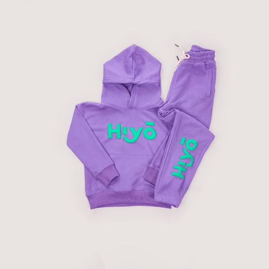 Classic Spring Hoodie Set in Orchid & Turquoise