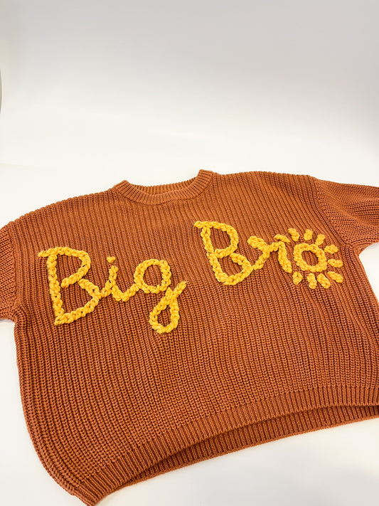 Big Bro Embroidered Knit Sweater