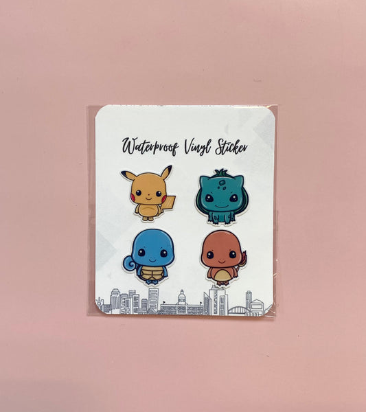 Mini Creature Combo 4 Stickers Pack