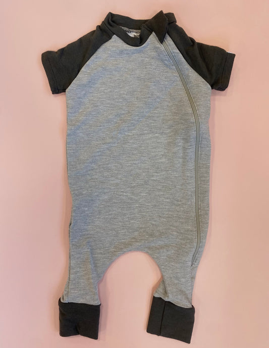 BiziBoo Romper in Pewter