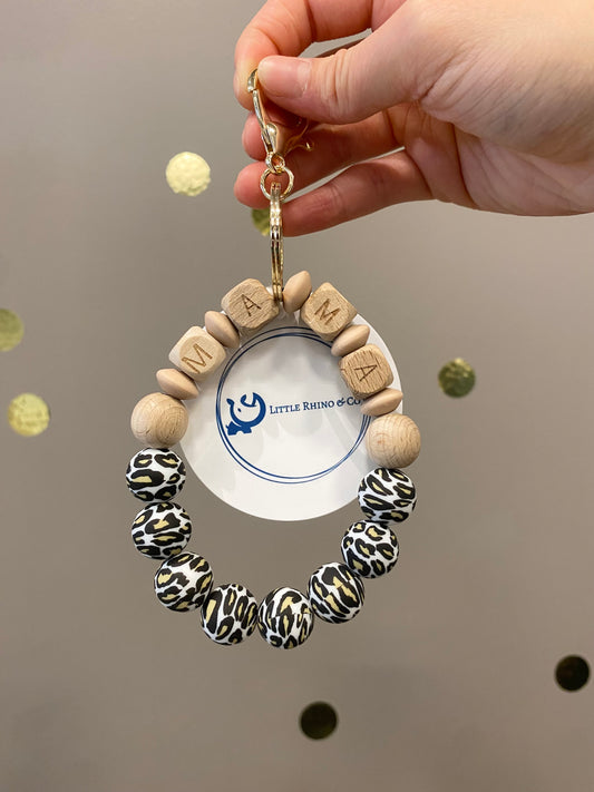 MAMA Leopard Wristlet