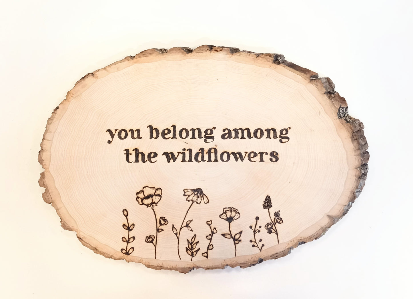 Wooden Wildflowers Sign