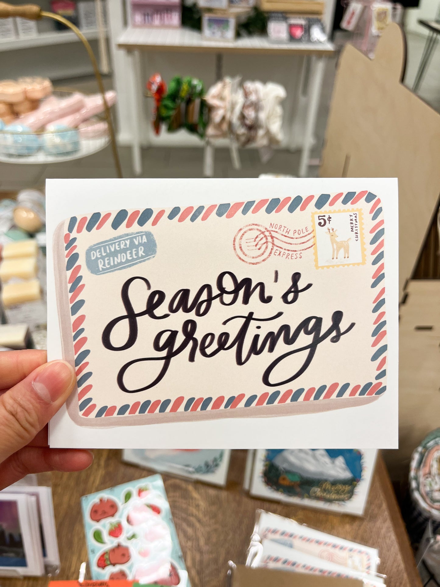 Season's Greetings North Pole Christmas Card