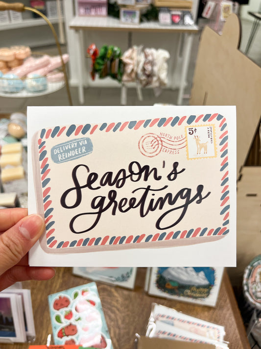 Season's Greetings North Pole Christmas Card