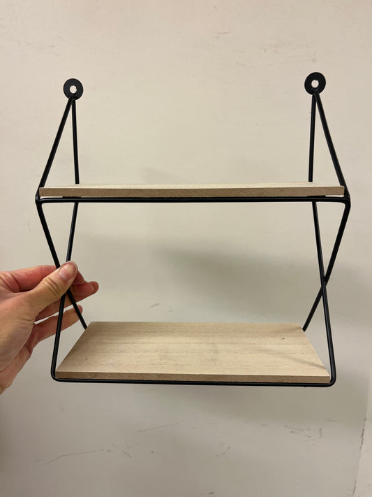 Metal and Wood Tiered Display (Set of 2)