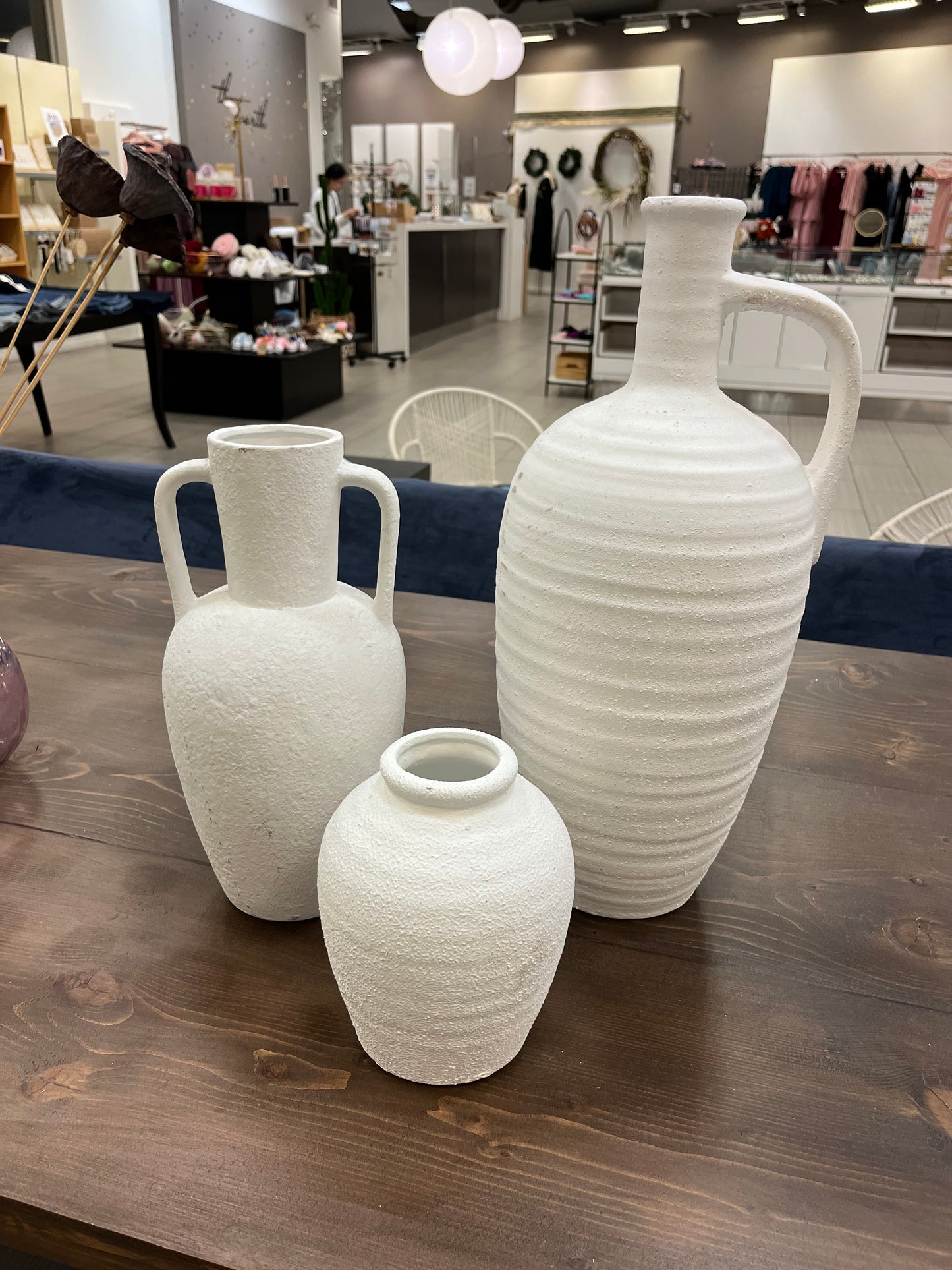 White Decorative Vases (Set of 3)