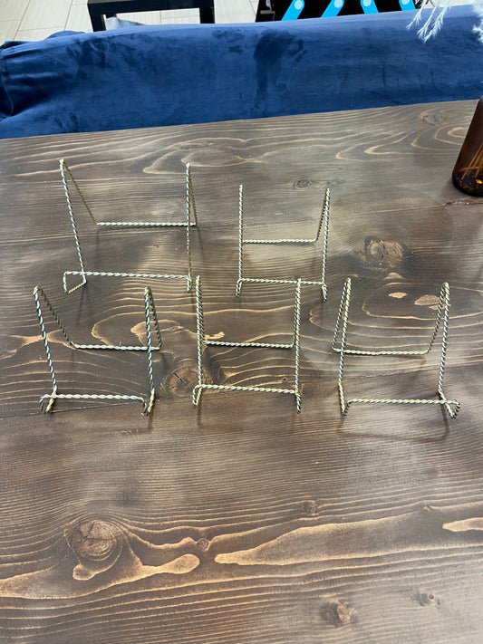 Gold Picture Frame Stand Set