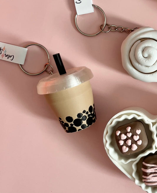Boba Clicker Keychain