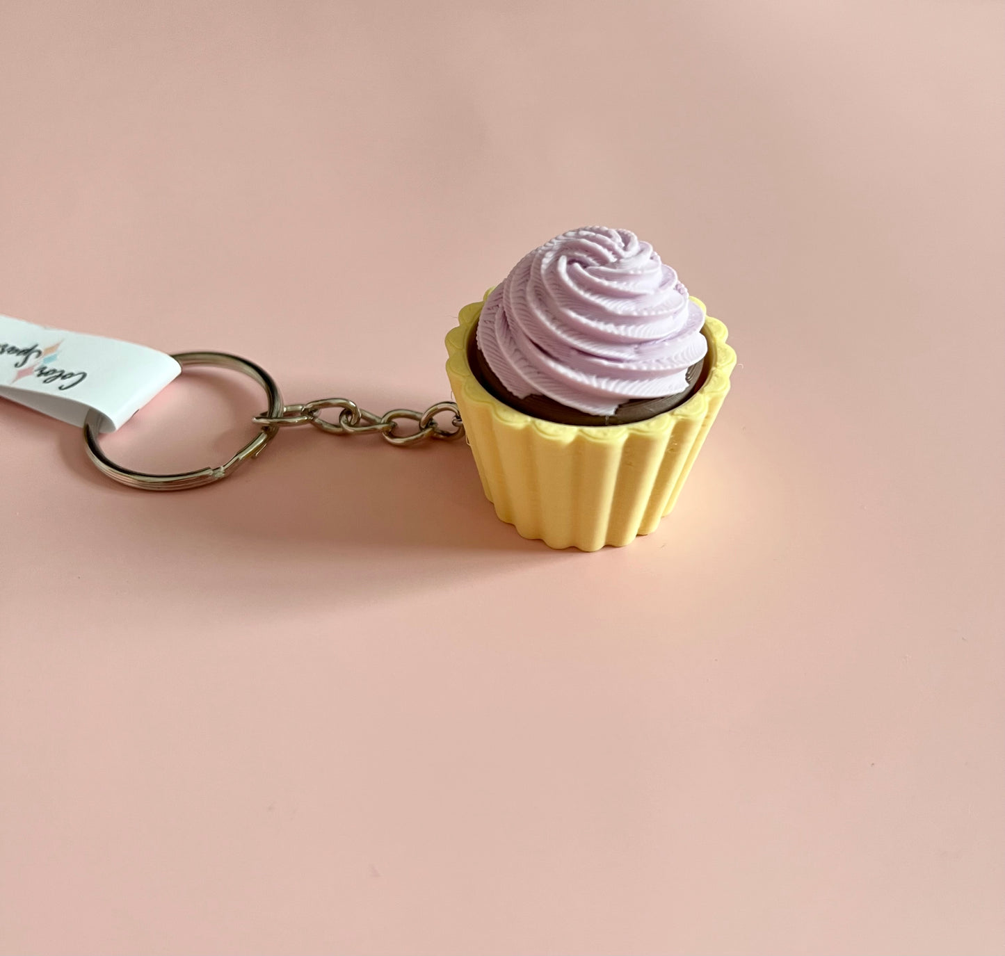 Purple Cupcake Clicker Keychain