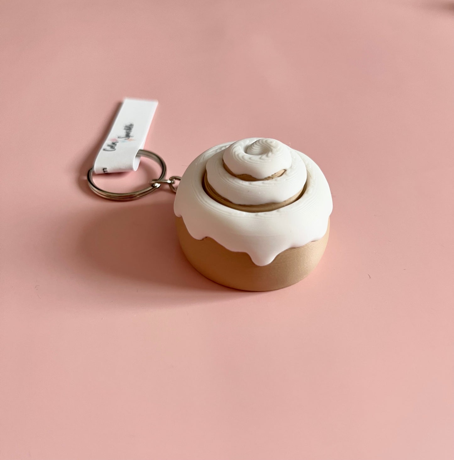 Cinnamon Bun Clicker Keychain
