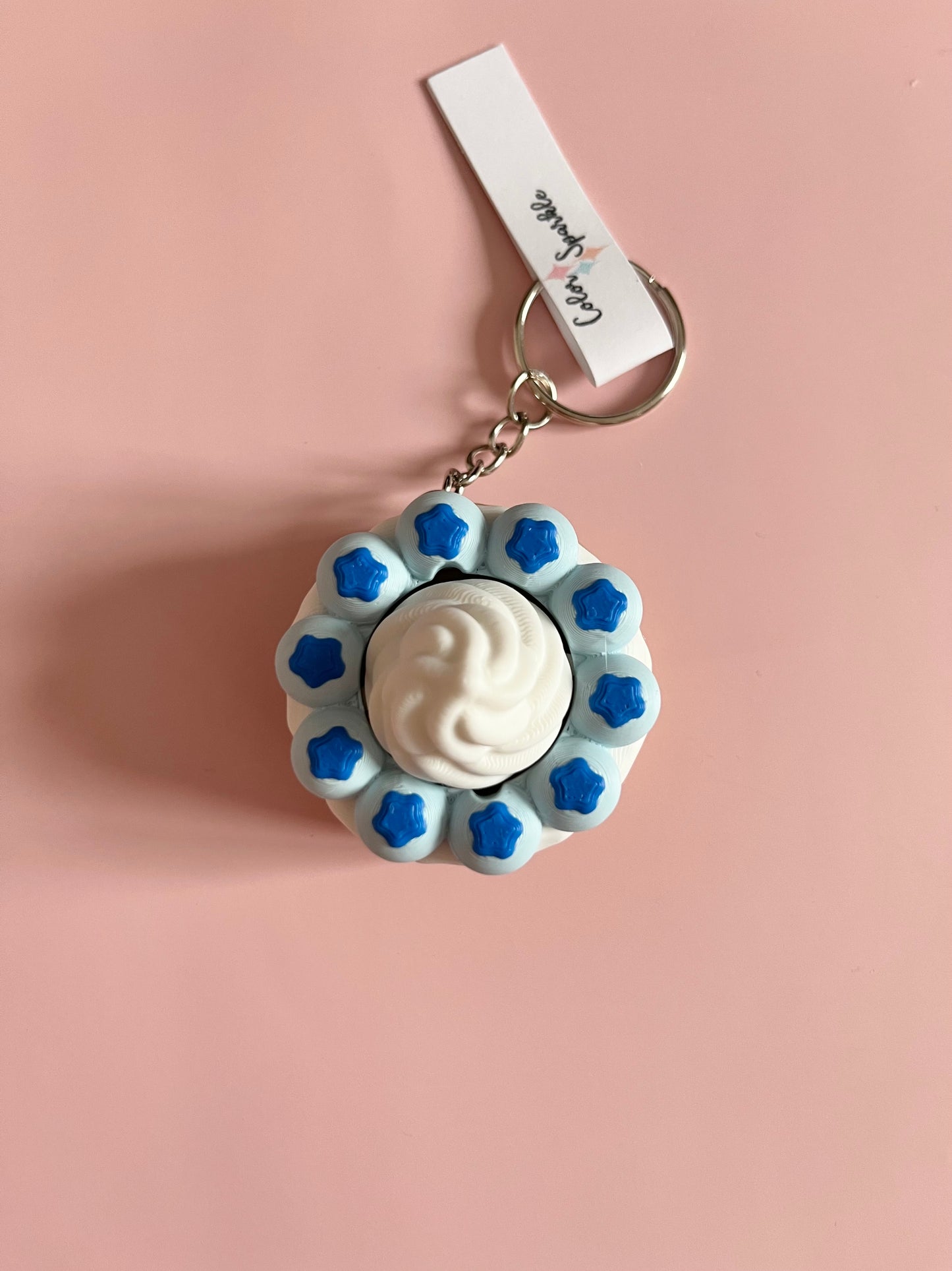 Blueberry Cake Clicker Keychain