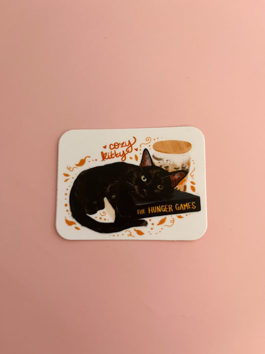 Cozy Kitty Sticker