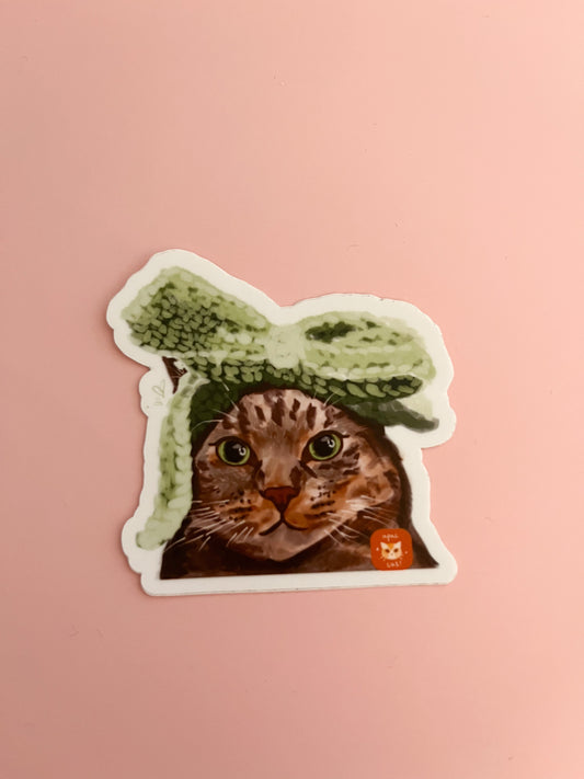 Bow Cat Sticker