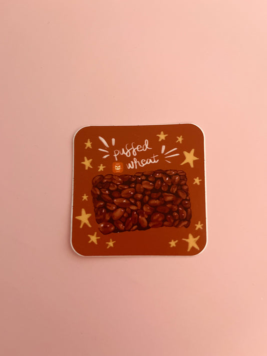 Puffed Wheat Sticker